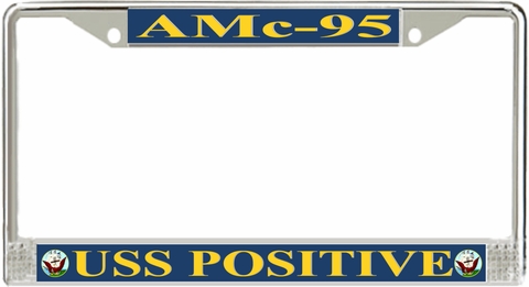 USS Positive AMc-95 License Plate Frame