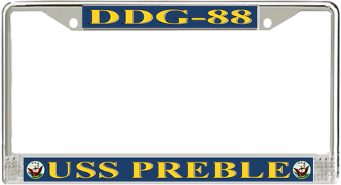 USS Preble DDG-88 License Plate Frame