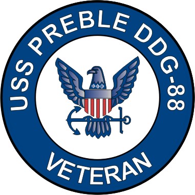 USS Preble DDG-88 Veteran Decal Sticker