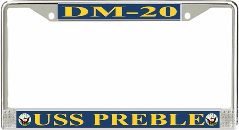 USS Preble DM-20 License Plate Frame