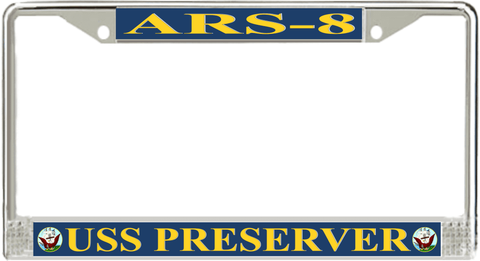 USS Preserver ARS-8 License Plate Frame