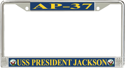 USS President Jackson AP-37 License Plate Frame