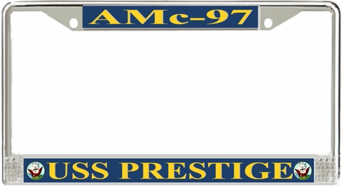 USS Prestige AMc-97 License Plate Frame