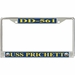 USS Prichett DD-561 License Plate Frame