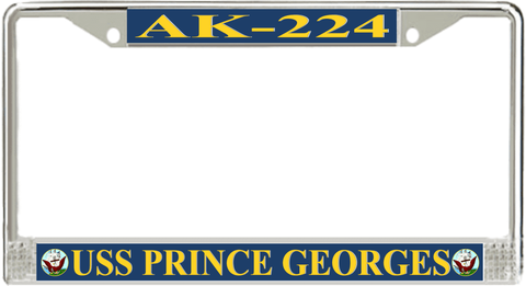 USS Prince Georges AK-224 License Plate Frame