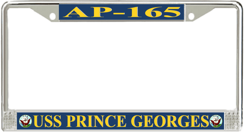 USS Prince Georges AP-165 License Plate Frame
