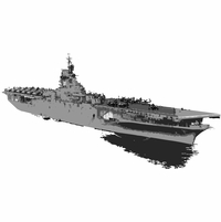 USS Princeton CV-37 Merchandise Thumbnail Illustration