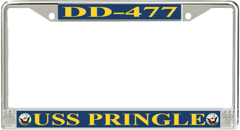 USS Pringle DD-477 License Plate Frame