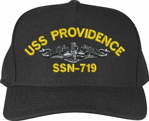USS Providence SSN-719 with Dolphins Custom Embroidered Cap