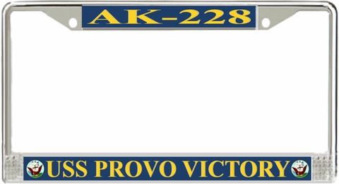 USS Provo Victory AK-228 License Plate Frame