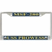 USS Prowess MSF-280 License Plate Frame