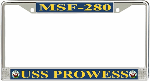 USS Prowess MSF-280 License Plate Frame