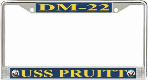 USS Pruitt DM-22 License Plate Frame