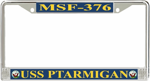 USS Ptarmigan MSF-376 License Plate Frame