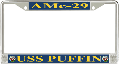 USS Puffin AMc-29 License Plate Frame