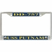 USS Putnam DD-757 License Plate Frame