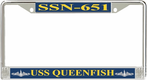 USS Queenfish SSN-651 License Plate Frame