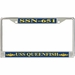 USS Queenfish SSN-651 License Plate Frame