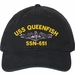 USS Queenfish SSN-651 with Dolphins Unstructured Dad Cap