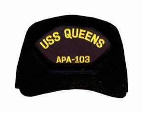 USS Queens APA-103 Ship Cap