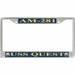 USS Quest AM-281 License Plate Frame