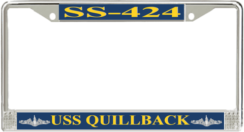 USS Quillback SS-424 License Plate Frame