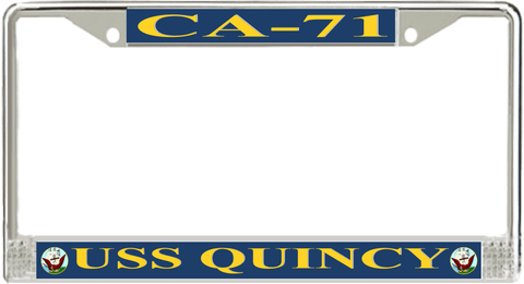 USS Quincy CA-71 License Plate Frame