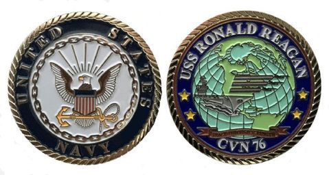 USS R. Regan Challenge Coin Enlisted