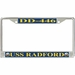 USS Radford DD-446 License Plate Frame