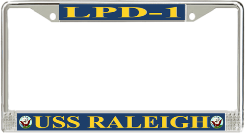 USS Raleigh LPD-1 License Plate Frame