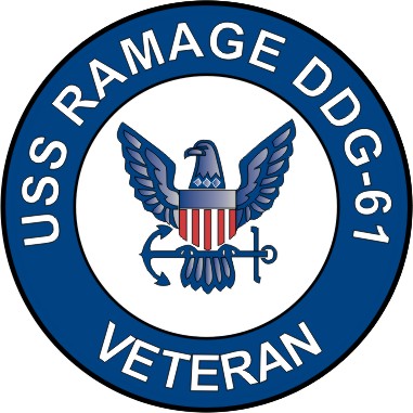 USS Ramage DDG-61 Veteran Decal Sticker