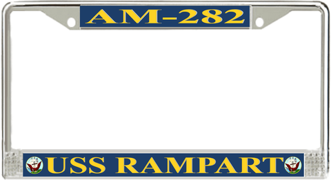 USS Rampart AM-282 License Plate Frame