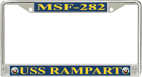 USS Rampart MSF-282 License Plate Frame