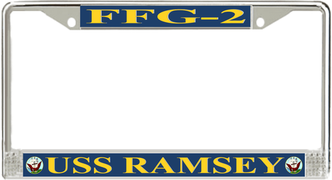USS Ramsey FFG-2 License Plate Frame