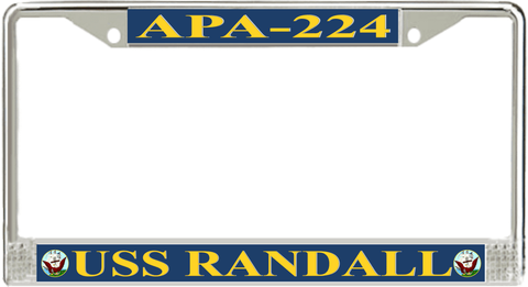 USS Randall APA-224 License Plate Frame