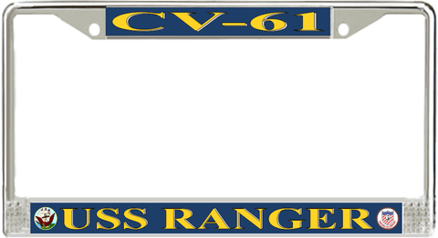 USS Ranger CV-61 License Plate Frame