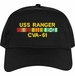 USS Ranger CVA-61 with Vietnam Service Ribbons Embroidered Cap