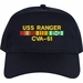 USS Ranger CVA-61 with Vietnam Service Ribbons Embroidered Cap