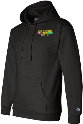 USS Ranger CVA-61 with Vietnam Service Ribbons Hoodie