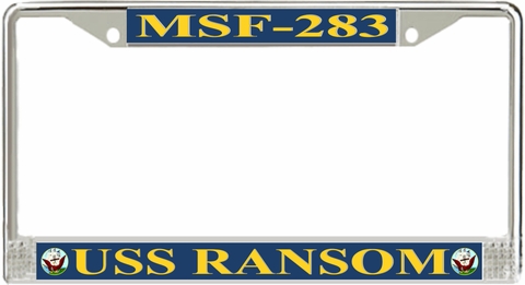 USS Ransom MSF-283 License Plate Frame