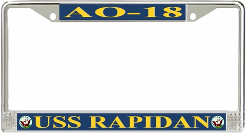 USS Rapidan AO-18 License Plate Frame