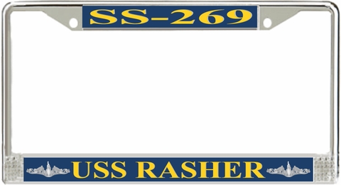 USS Rasher SS-269 License Plate Frame