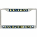 USS Rathburne FF-1057 License Plate Frame