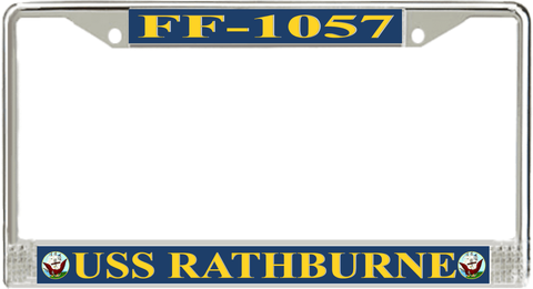 USS Rathburne FF-1057 License Plate Frame