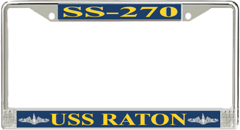 USS Raton SS-270 License Plate Frame