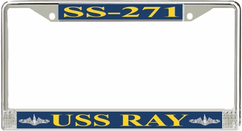 USS Ray SS-271 License Plate Frame