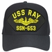 USS Ray SSN-653 ( Gold Dolphins ) Submarine Officer Cap