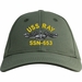 USS Ray SSN-653 with Dolphins Custom Embroidered Cap