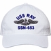 USS Ray SSN-653 with Dolphins Unstructured Dad Cap