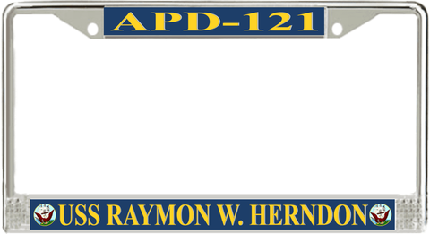 USS Raymon W. Herndon APD-121 License Plate Frame